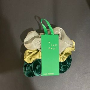 Green scrunchies